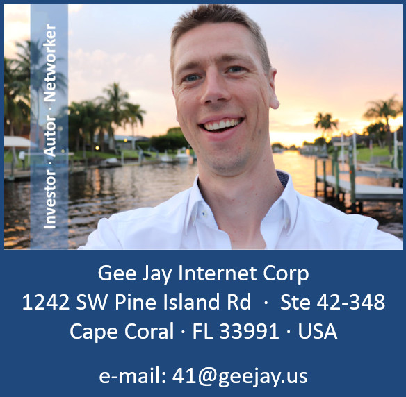 Bitte Bilder zulassen, damit Sie die Kontaktinformationen zur Gee Jay Internet Corporation lesen können / allow images, so you can read the contact information for Gee Jay Internet Corporation